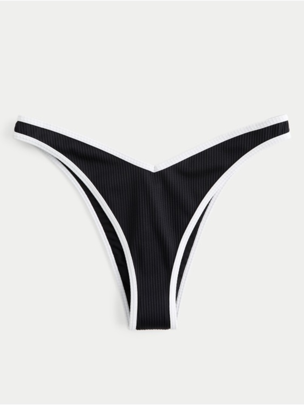 Ribbed High-Leg V-Waist Cheekiest Bikini Bottom